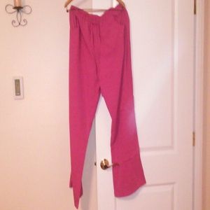 Hot pink scrub pants