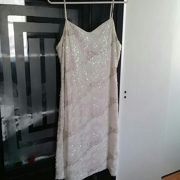Embellished nude dress