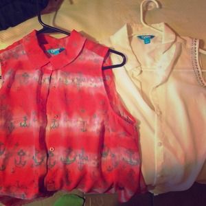 BUNDLE 2 L ' Amour sheer tops