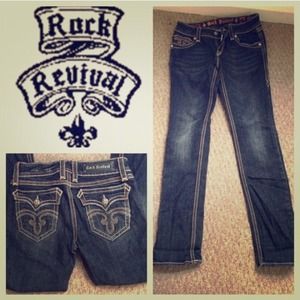 Rock revival straight leg jeans