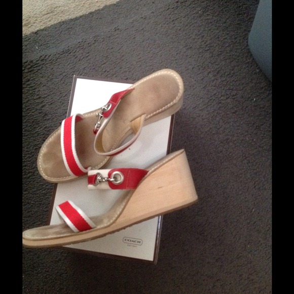 Coach wedge sandals (PRICE REDUCTION) - Picture 2 of 4