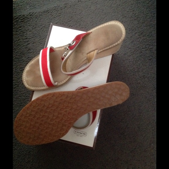 Coach wedge sandals (PRICE REDUCTION) - Picture 3 of 4