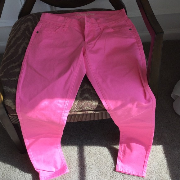Old navy hot pink jeans