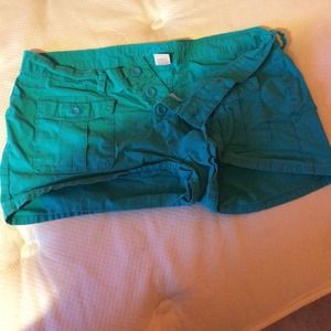 Teal khaki shorts