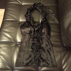 Black halter top