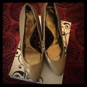 Rampage Nude Patent Pumps.. NO TRADES!
