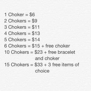 CHOKERS AND BRACELETS BUNDLES