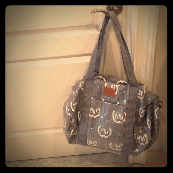 Used once VS Pink small duffel