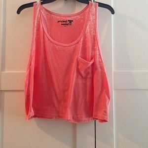 Orange/Pink muscle tank