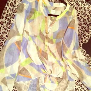 🎉reduced🎉Chico's blouse with gold embellishm...