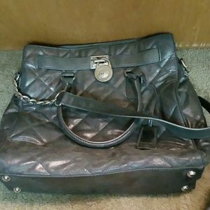 Michael Kors Hamilton Tote handbag. Quilted grey