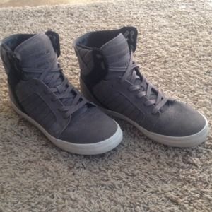 Supra sky-tops. Size 9. Grey/Black-Pristine.