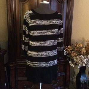 Black & Gray striped Sweater