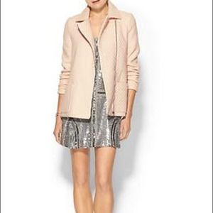 Textured Pink Moto Jacket