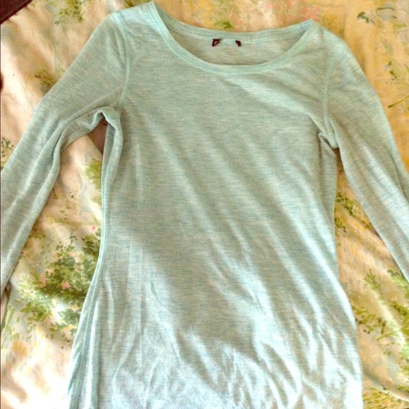 EXPRESS LONG SLEEVED BLUE SHIRT