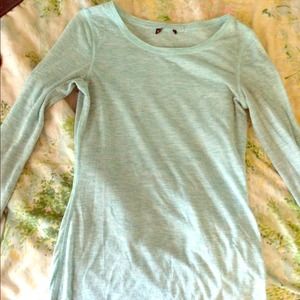 EXPRESS LONG SLEEVED BLUE SHIRT
