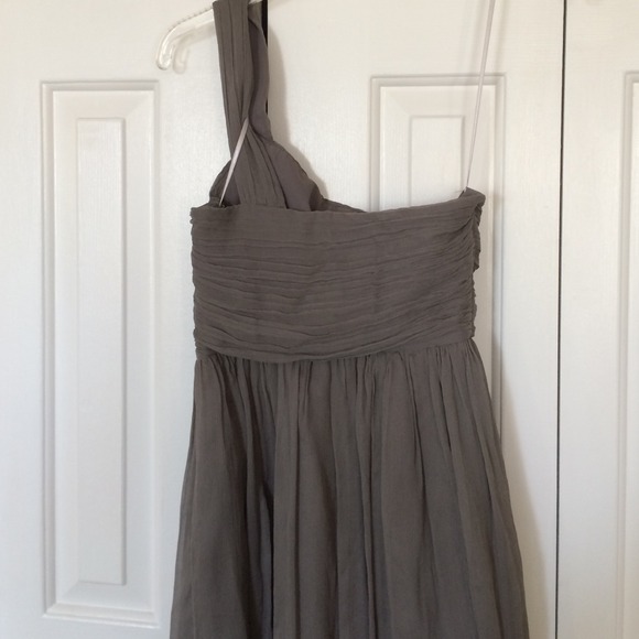 JCrew grey chiffon bridesmaid / cocktail dress - Picture 3 of 3