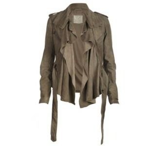 Allsaints draped suede jacket