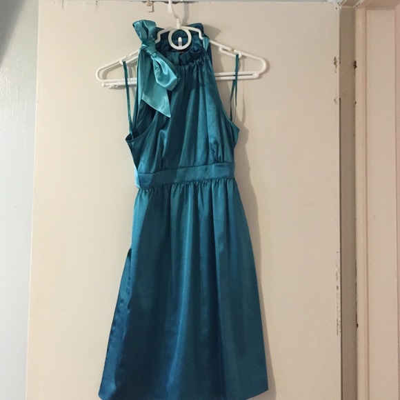 Jewel toned halter dress