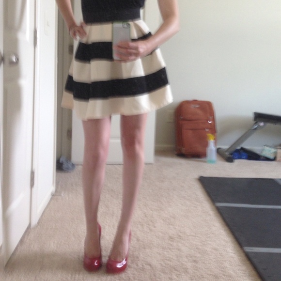 Striped A-line skirt - Picture 4 of 4