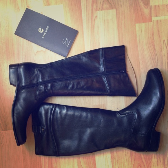Corso Como - Strada boot in black leather, size 9M