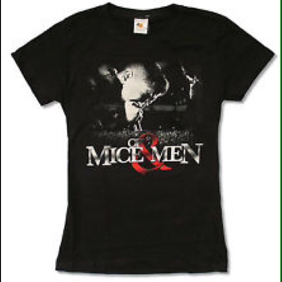 OF MICE AND MEN BLACK FITTED TEE