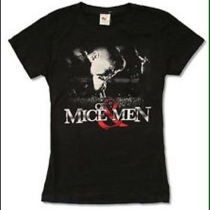 OF MICE AND MEN BLACK FITTED TEE
