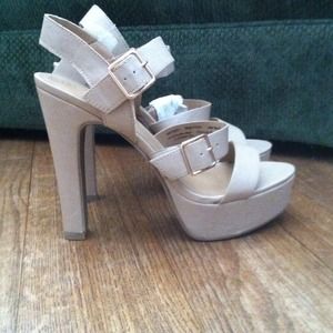 Nude high heels
