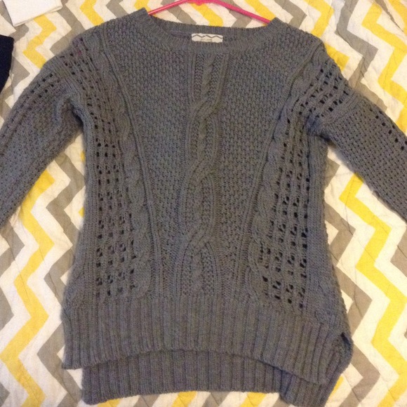 gray sweater