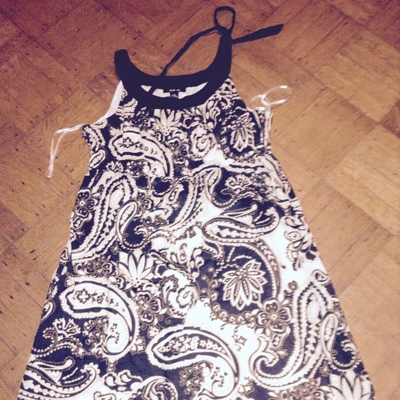 WOMENS Dress Size 14 Brown & White Beautiful Dress