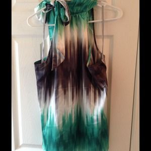 Racer back top with tie neck-sold in bundle