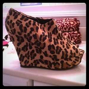 Brand New Cheetah Print Booties
