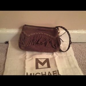 Nwot. Chocolate brown Michael Kors wristlet
