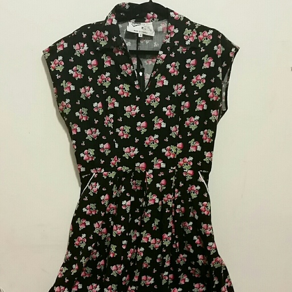 Pinup 1950's Strawberry  dress