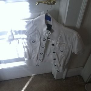 White Crop Jacket