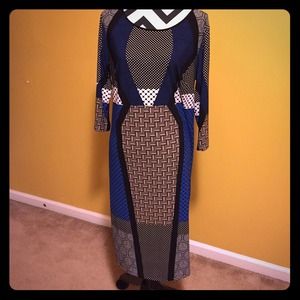 Bodycon/illusion dress