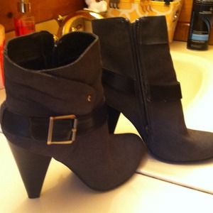 Gray Booties 4" in heel