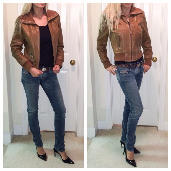 Brown Leather  Jacket.