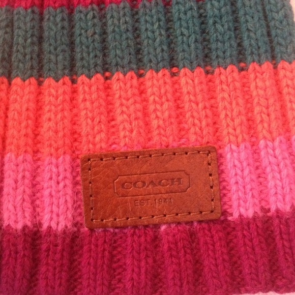 Coach Wool Knit Scarf - Picture 2 of 4