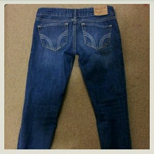 Hollister skinny blue jeans petite