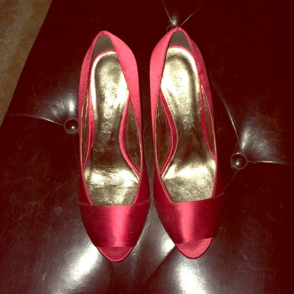 Red Satin shoes