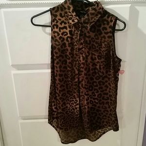 Cheetah print tank