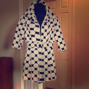1960's Polka Dot Pea Coat