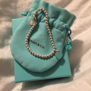 Tiffany and co mini heart tag bracelet