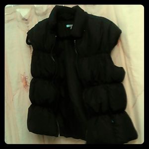 Black down vest