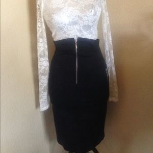 Guess Marciano black pencil skirt