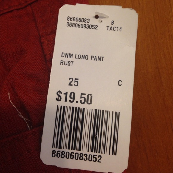 Forever 21 Denim Long Pant Rust Color - Picture 3 of 4