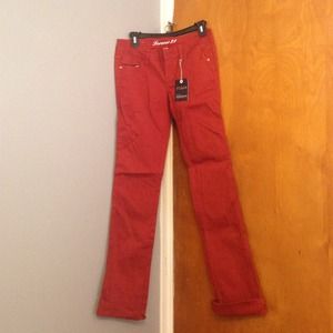 Forever 21 Denim Long Pant Rust Color