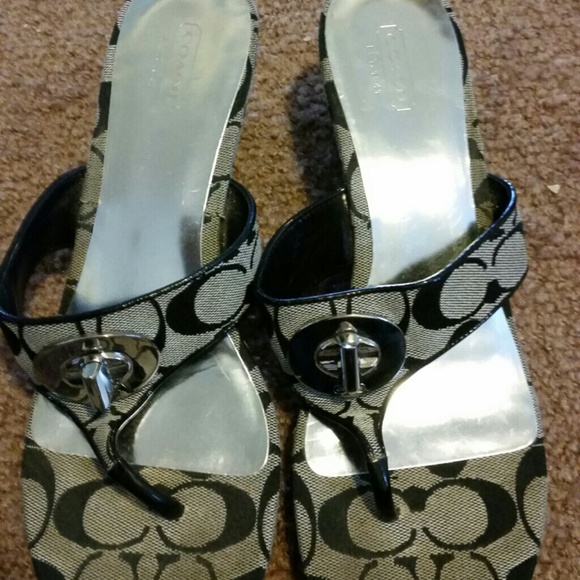 Coach wedge sandals