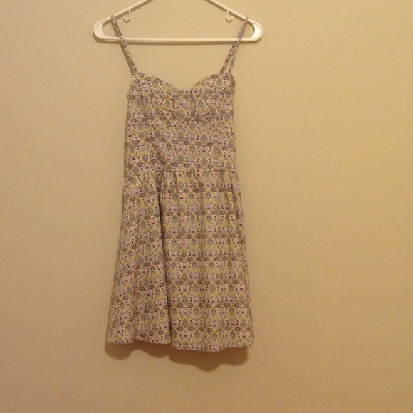 Multicolored, patterned summer dress